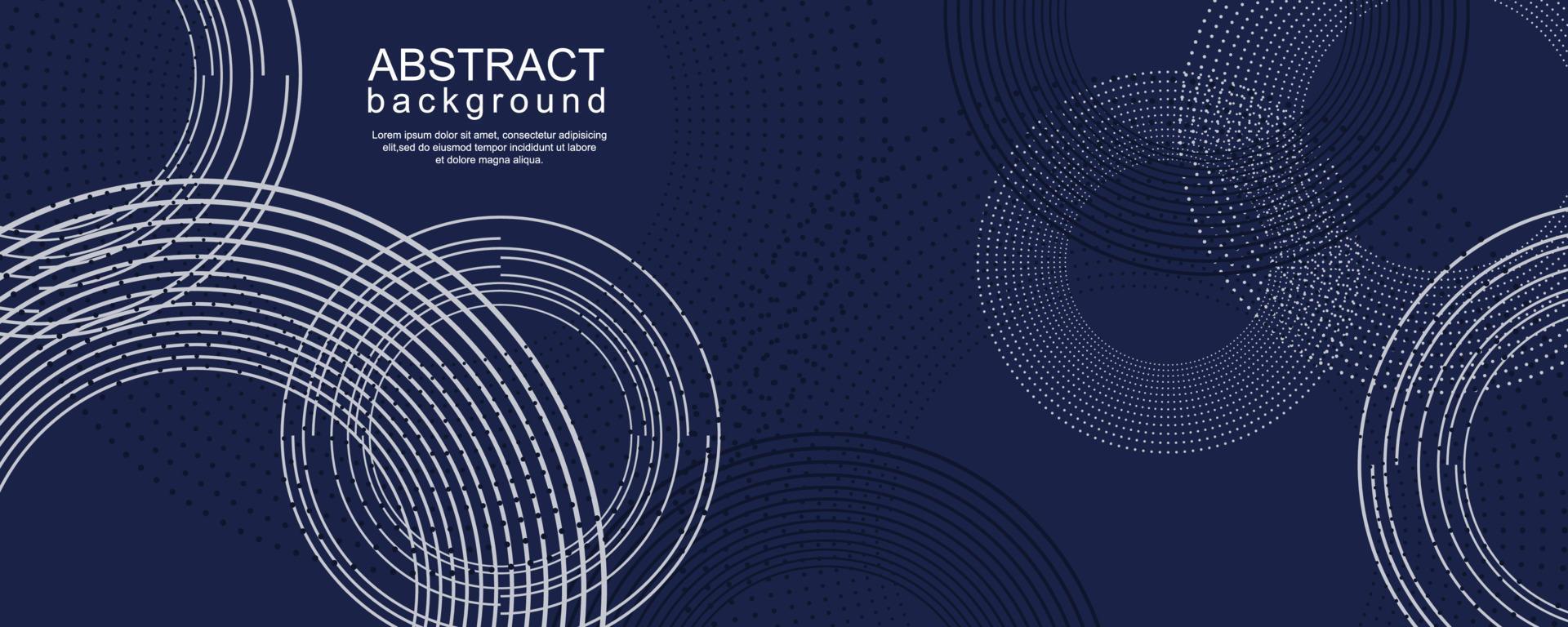 Abstract digital technology background with circle ring vector