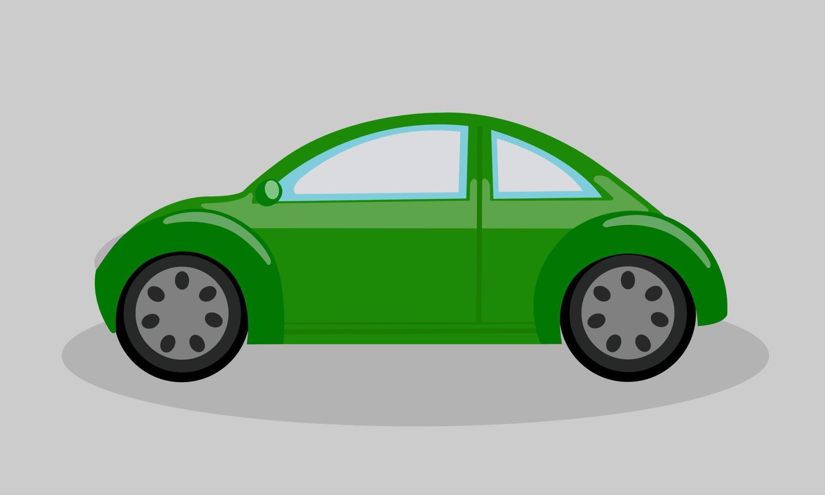 coche de dibujos animados que muestra la vista lateral. estilo de diseño, ilustración vectorial. vector