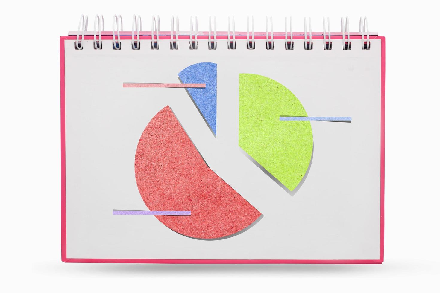graph icon  recycled paper stick photo