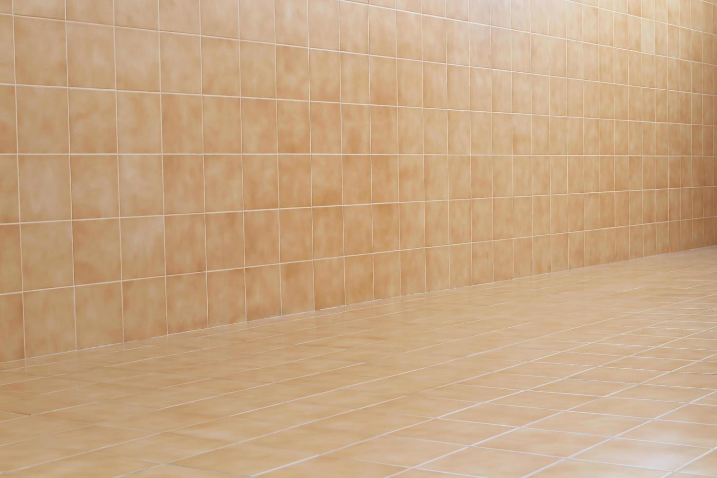 glossy ornamental stone tiled wall and floor in spacious bath room photo