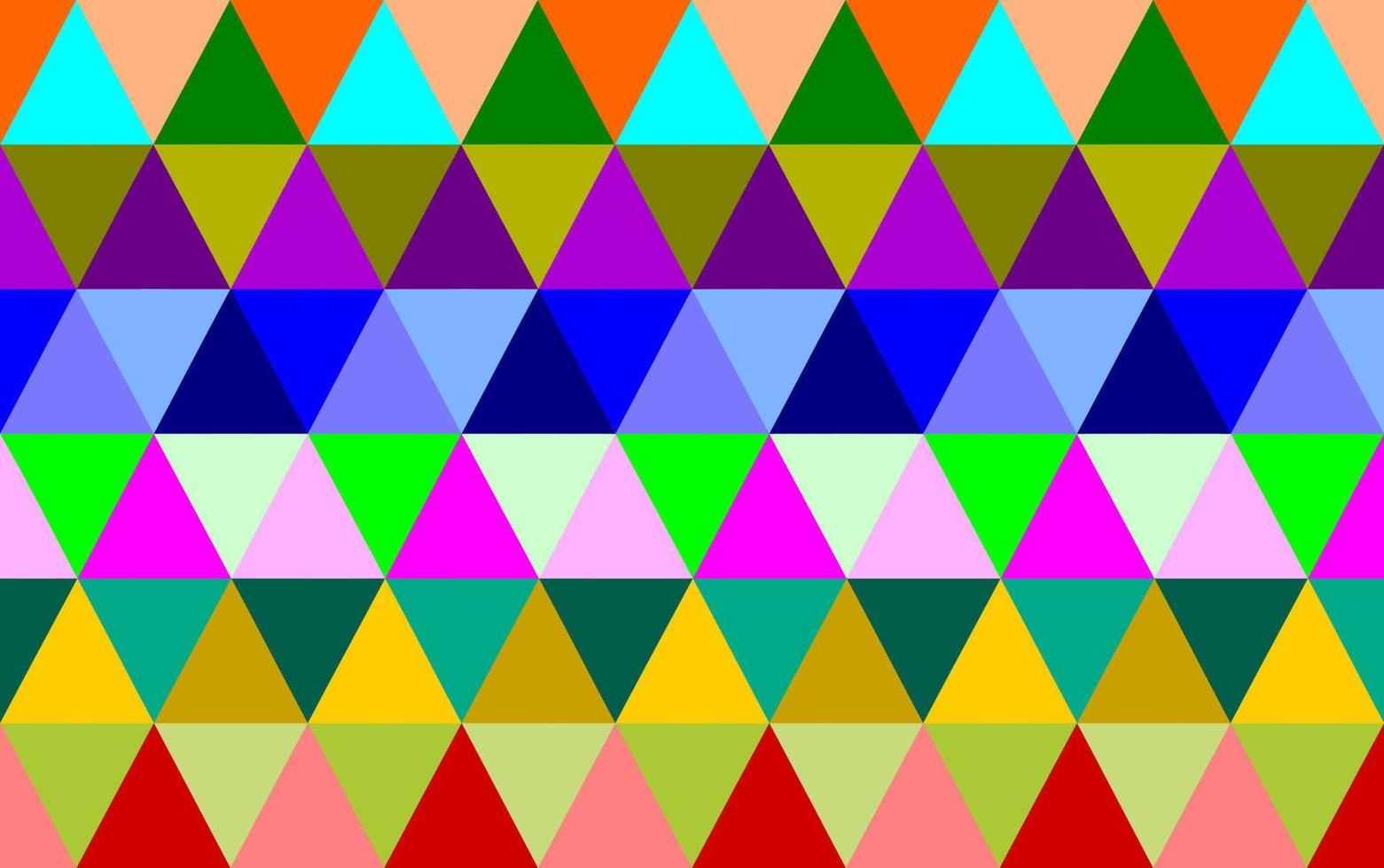 Vector seamless colorful geometry triangle pattern. Colorful patterns are suitable for printing on various materials.