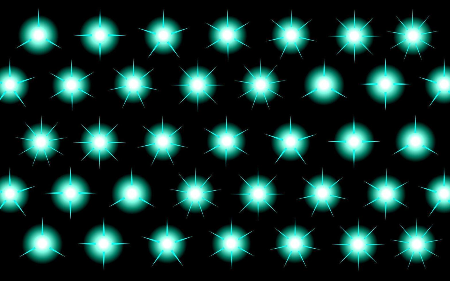 Vector glowing light effect stars bursts with sparkles on black background vector illustration.