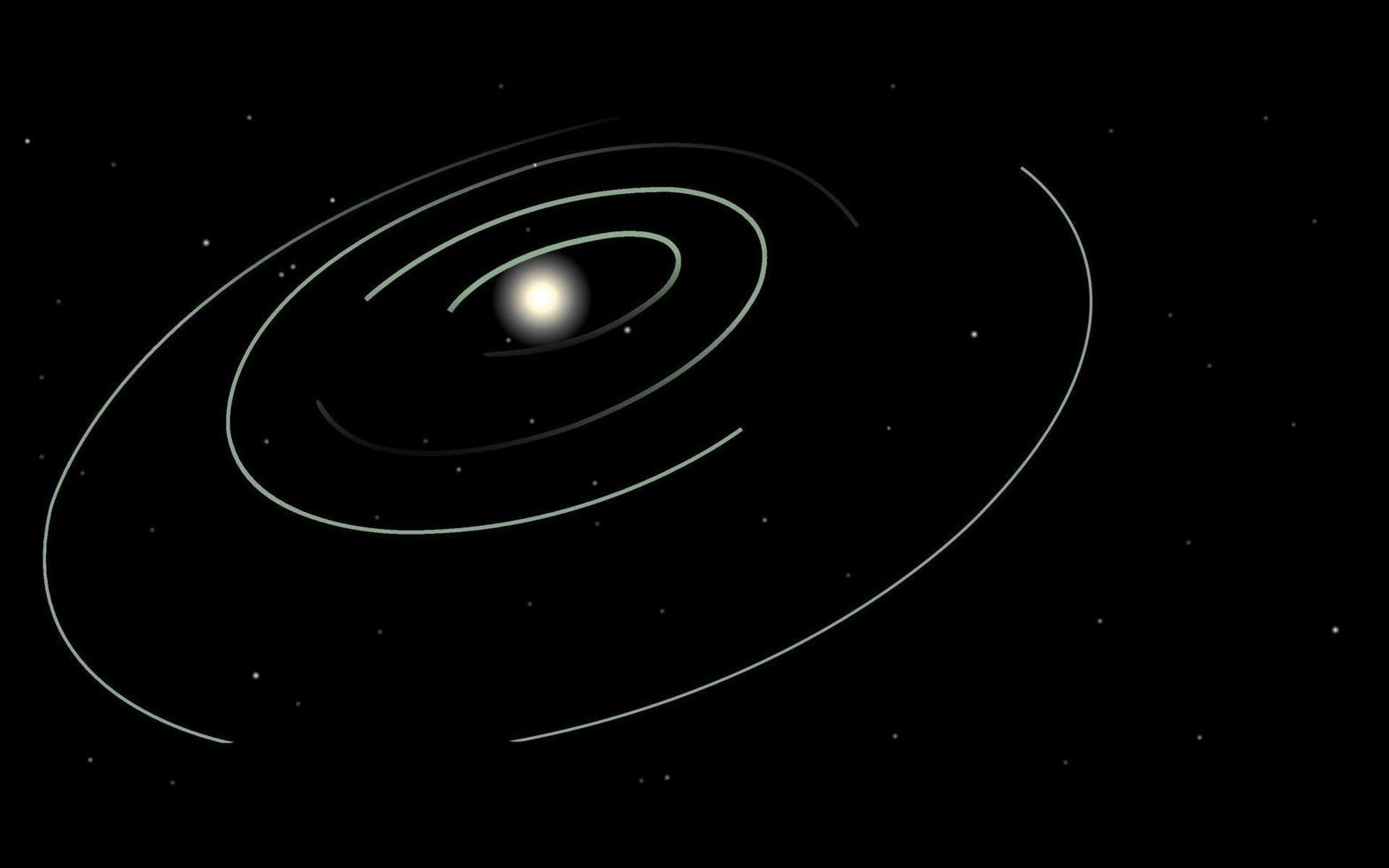 Space galaxy lines. Point orbit of stars. vector illustration.