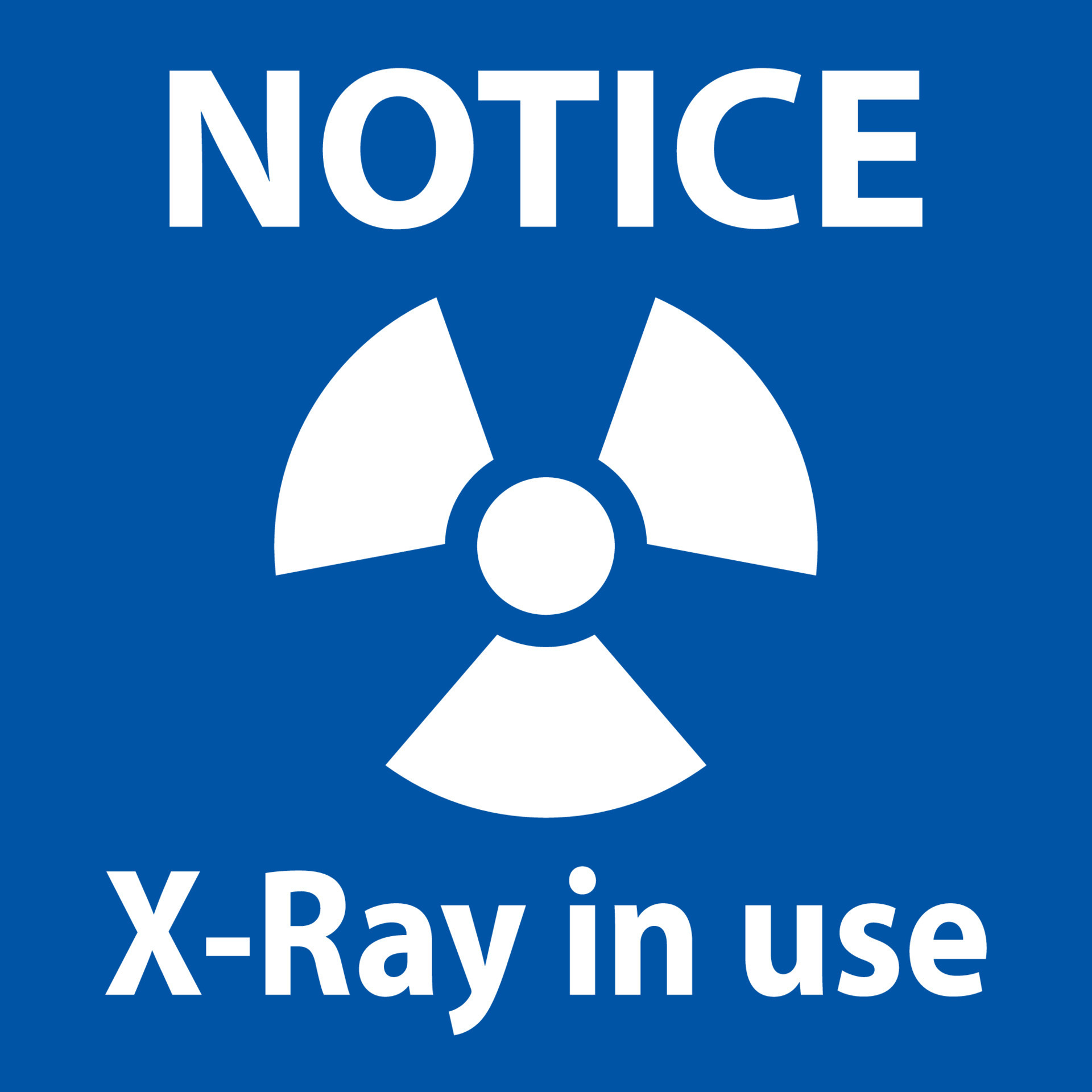 Notice Sign xray in use On White Background 10409544 Vector Art at