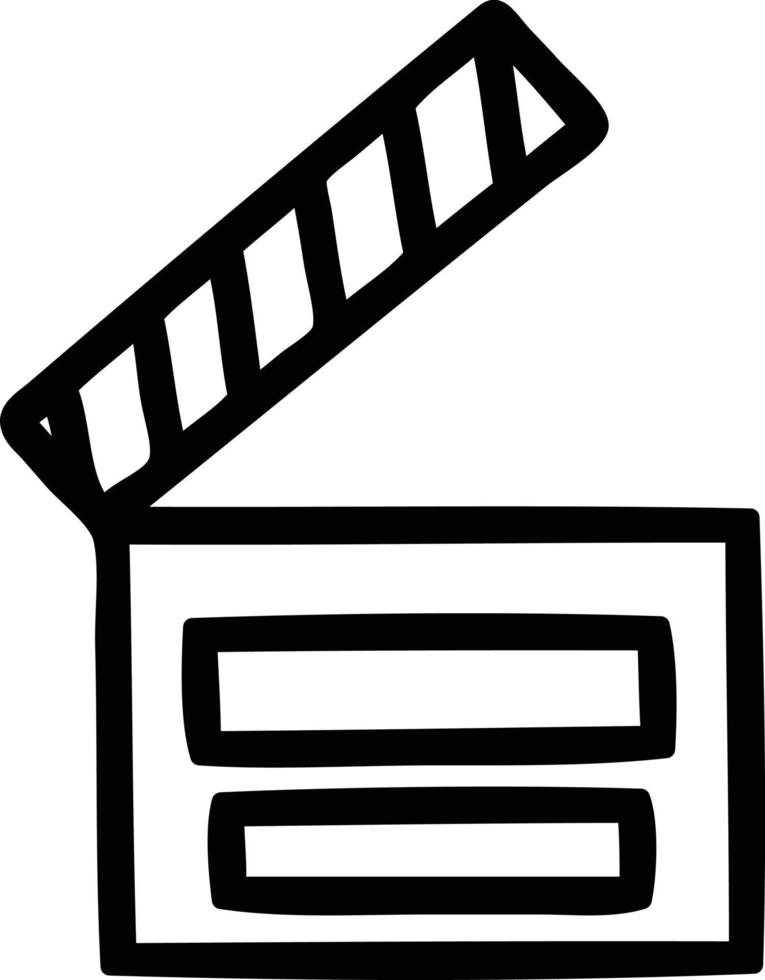 movie clapper board icon vector