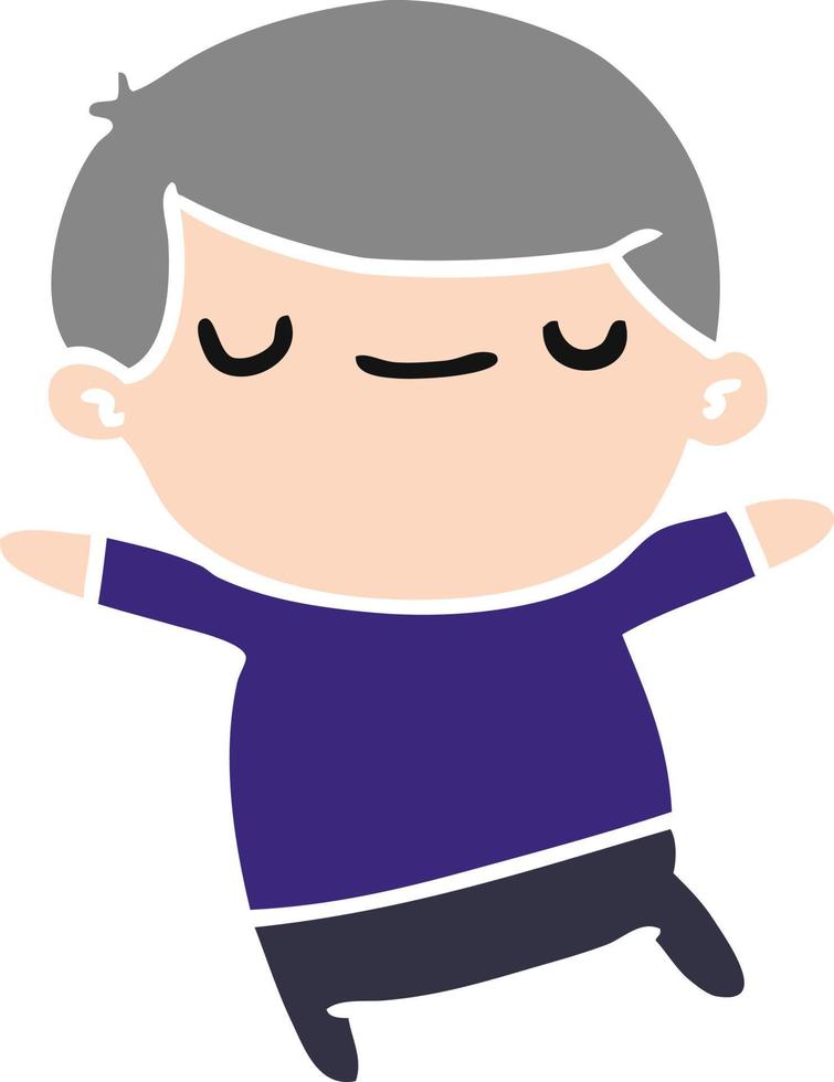 cartoon of kawaii cute older man vector