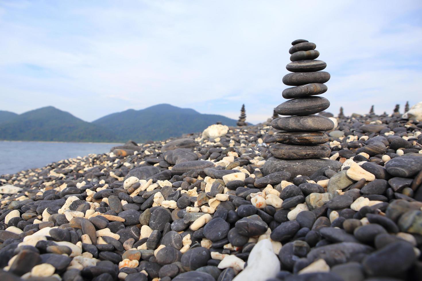 pebble on island, Lipe island, Thailand photo