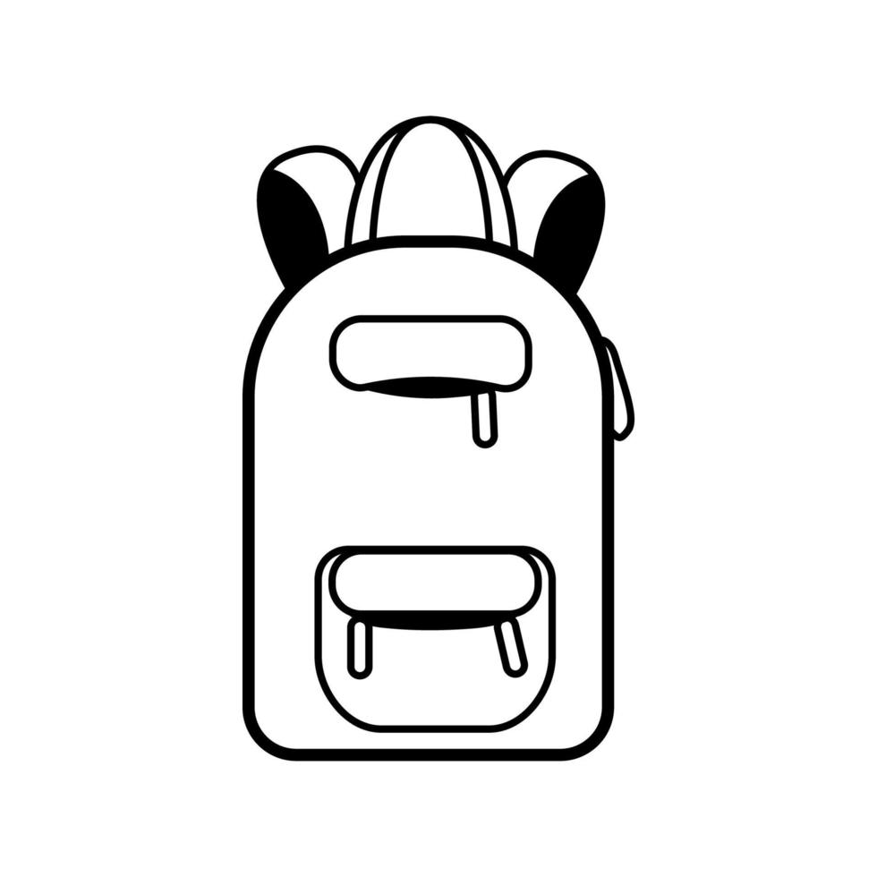 Backpack for concept design. Vector graphic illustration. Modern. For icon, web, background, print.