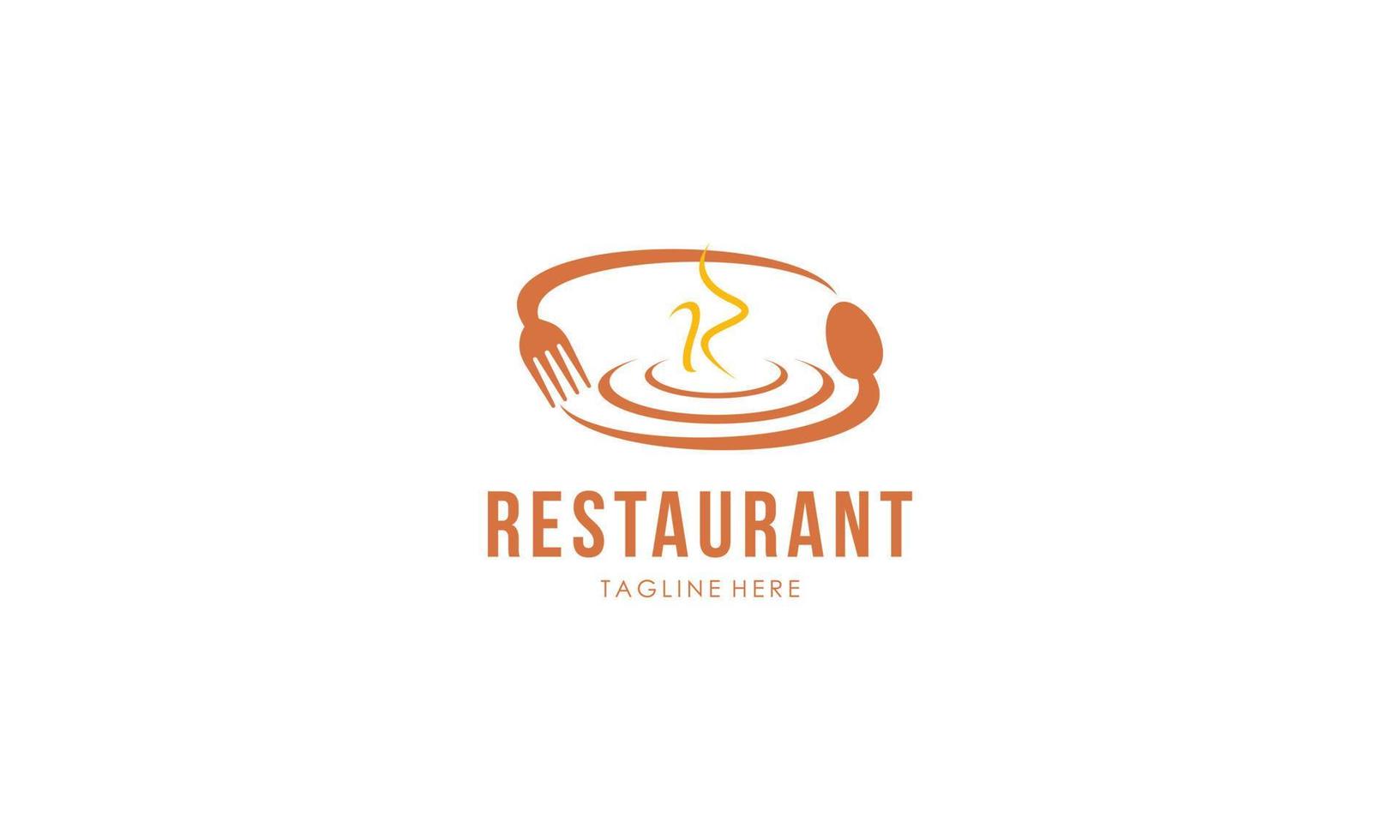 Restaurant logo design template vector