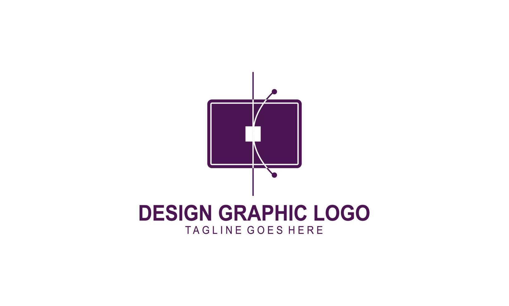 Graphic designer and web design studio tool logo vector