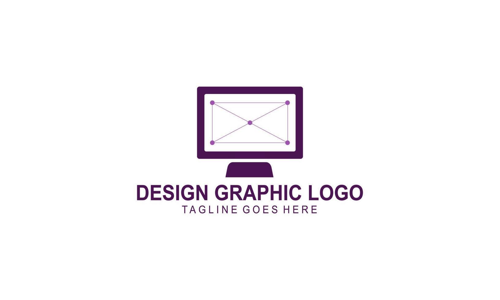 logotipo de la herramienta de estudio de diseño gráfico y diseño web vector