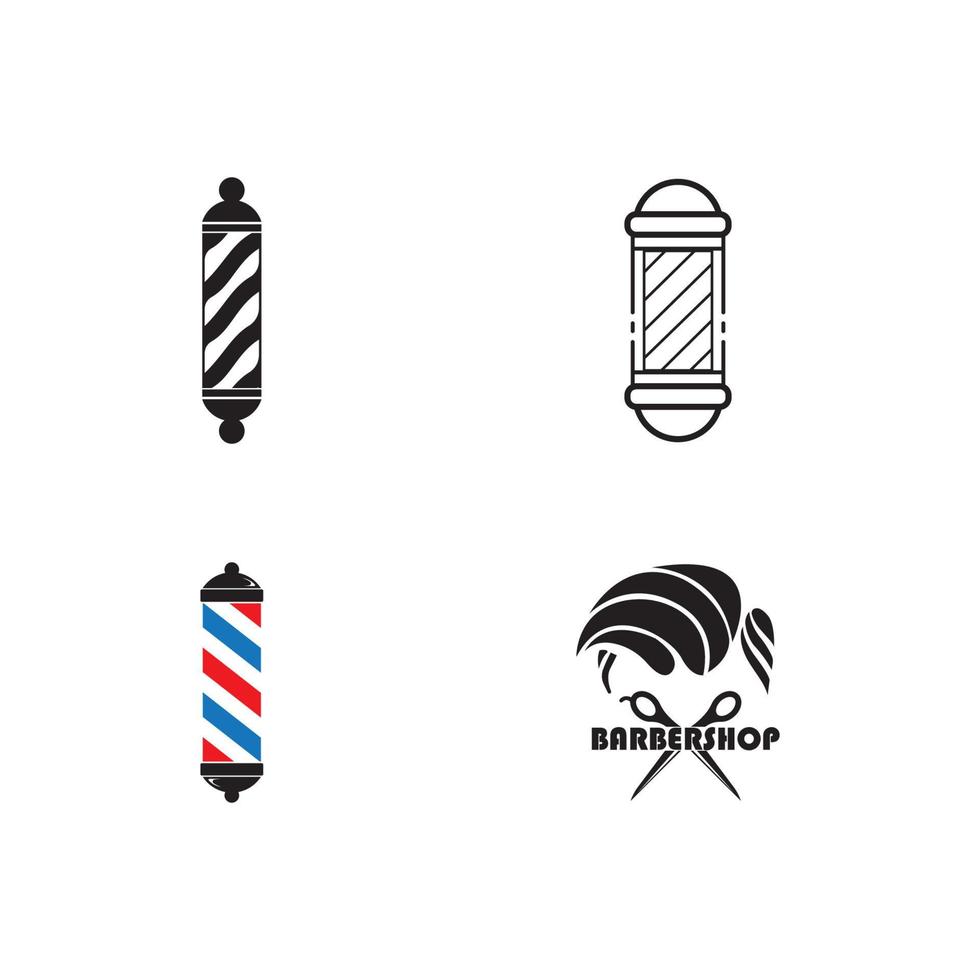 Barber icon vector illustration template design