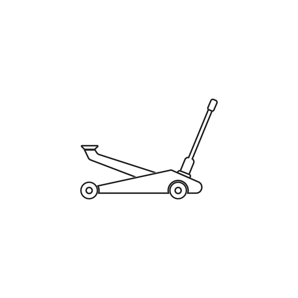 Hydraulic jack icon vector