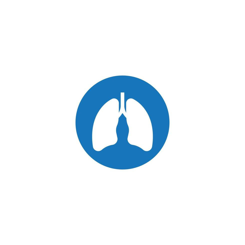 diseño de plantilla de ilustración de vector de icono de pulmones