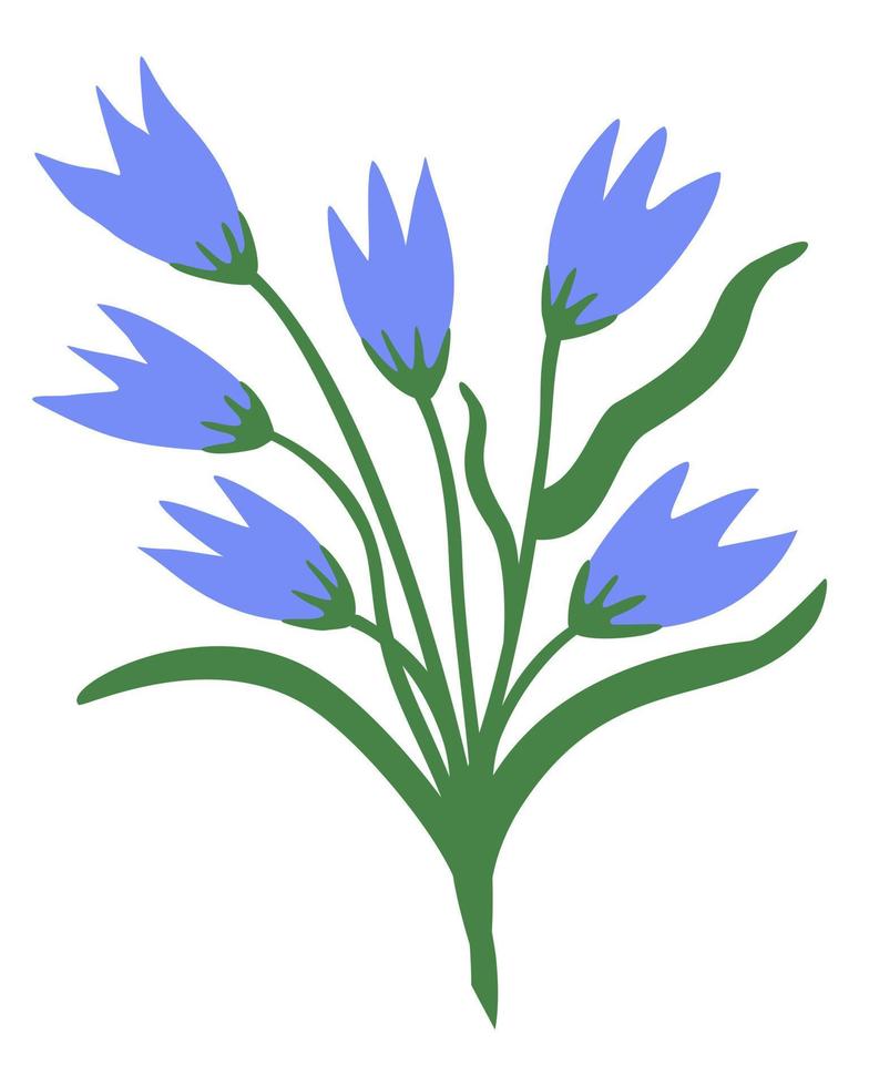 Vector isolated illustration of bells.