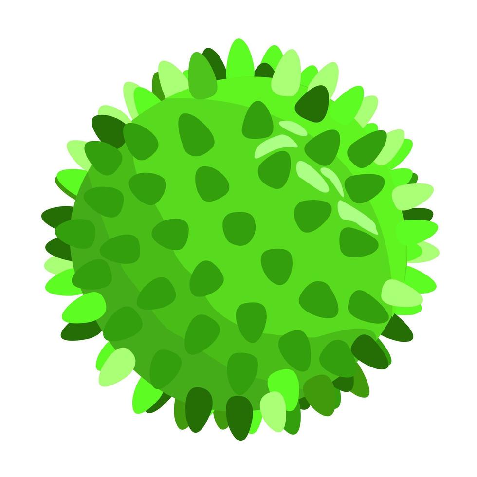 ilustración vectorial de bola verde brillante para mascotas. vector
