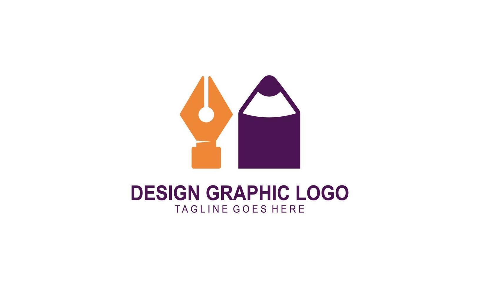 Graphic designer and web design studio tool logo vector