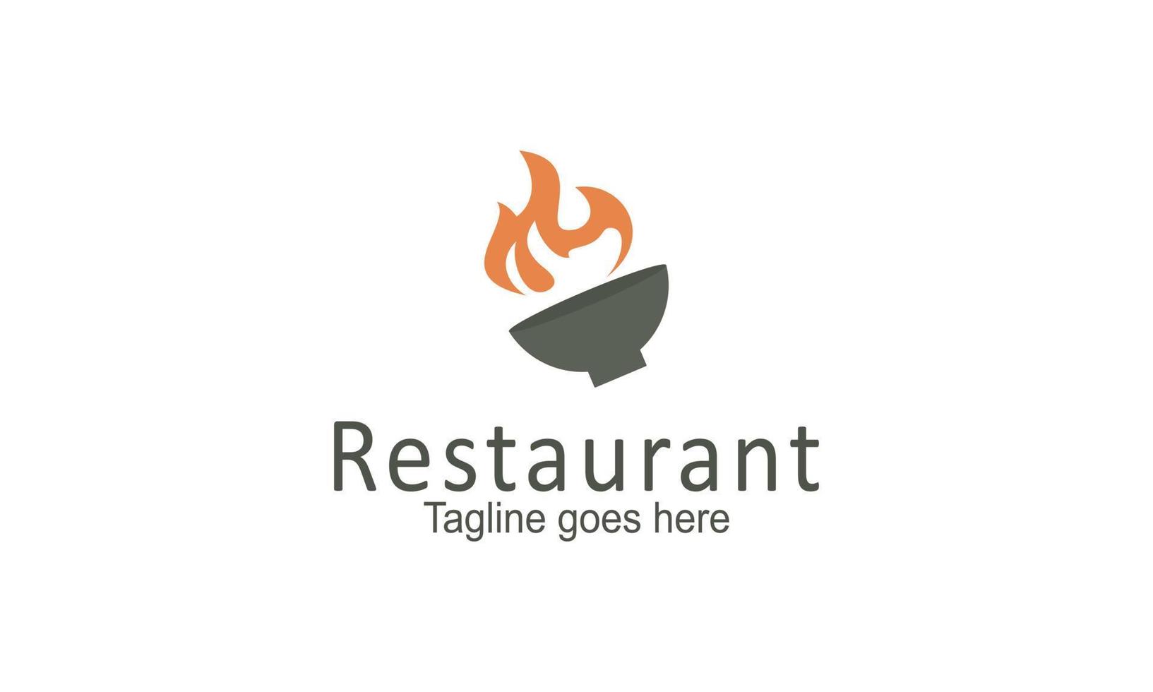 Restaurant logo design template vector