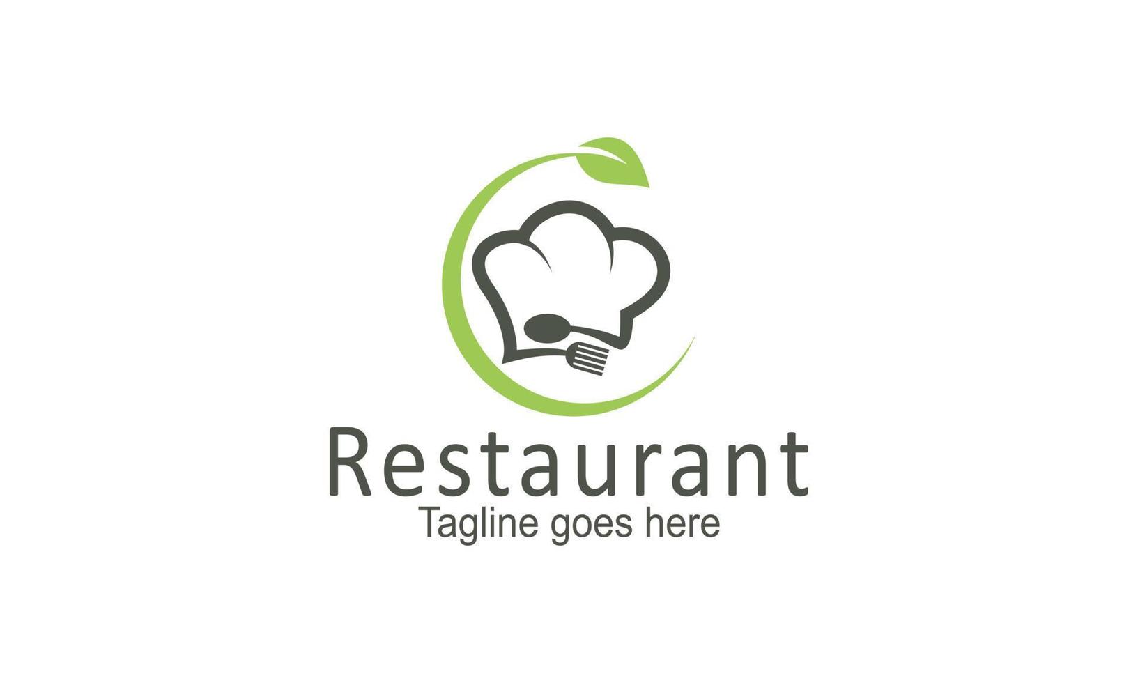 Restaurant logo design template vector