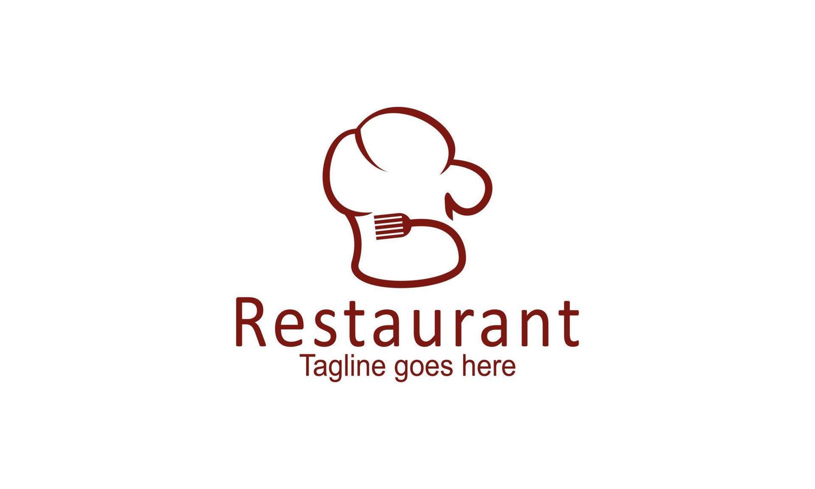 Restaurant logo design template vector