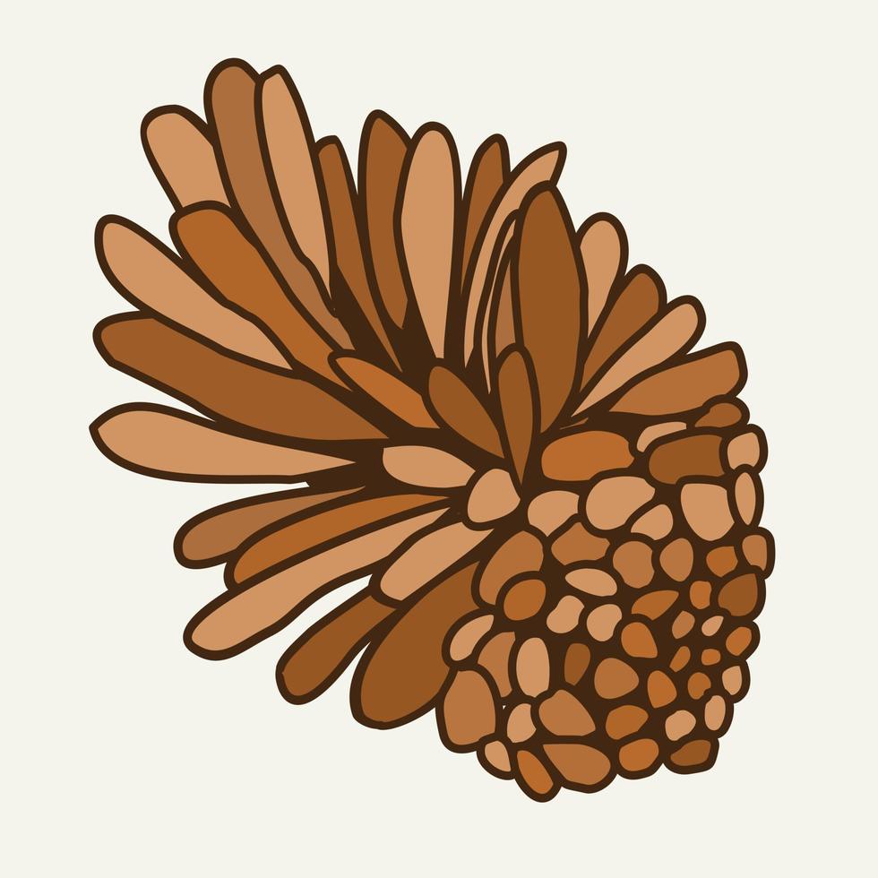 Vector isolated illustration of a cone.