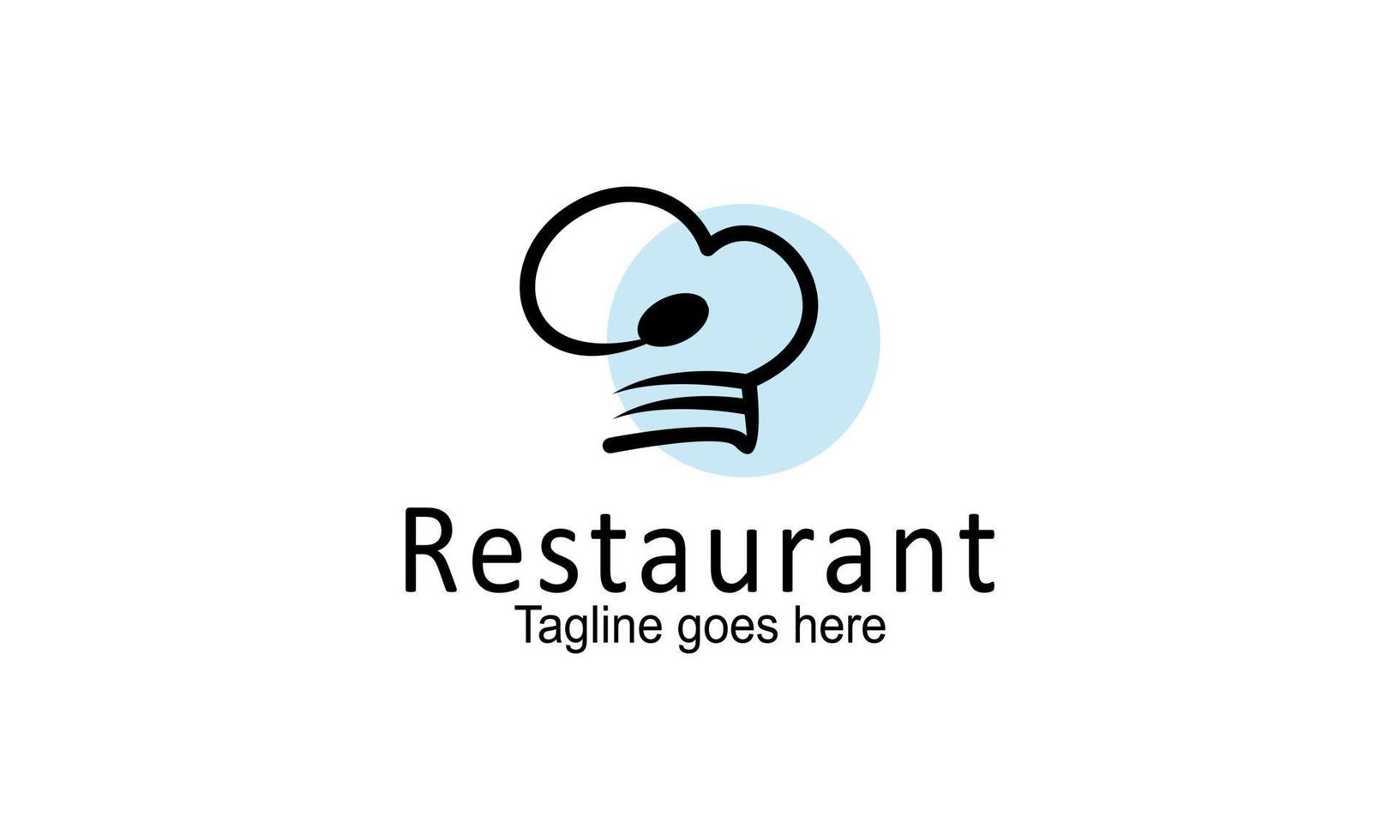 Restaurant logo design template vector