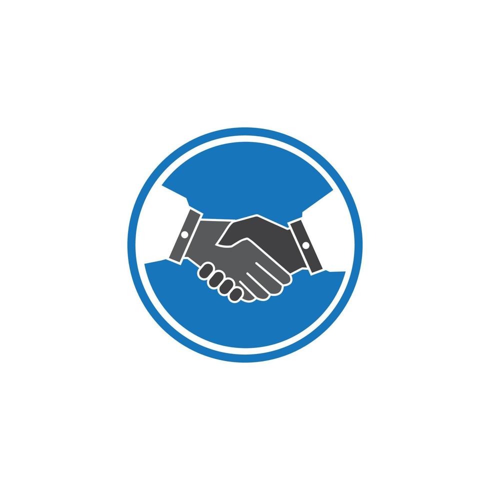 Hand shake logo vector