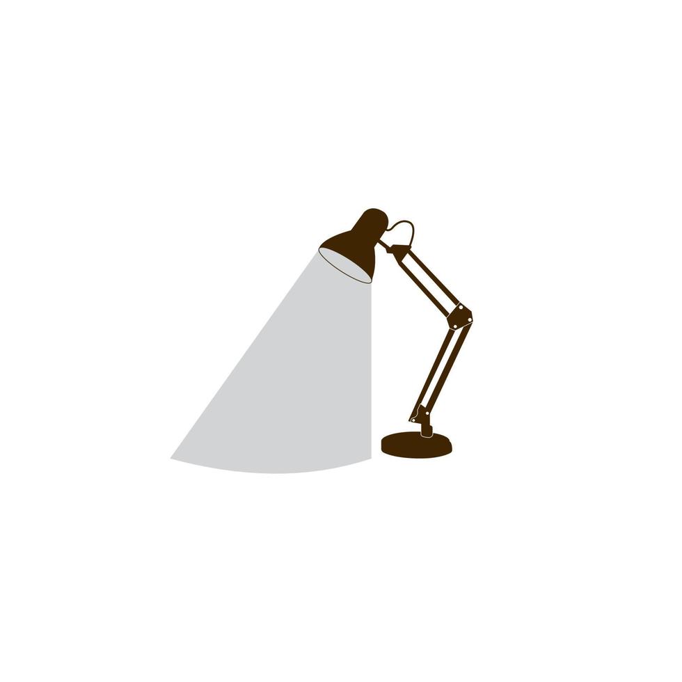 Table lamp icon vector