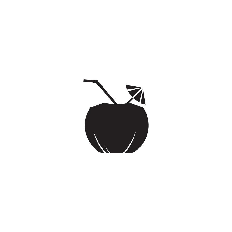 Coconut drink icon. vector