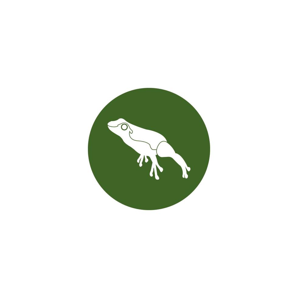 Frog icon. vector illustration design template.