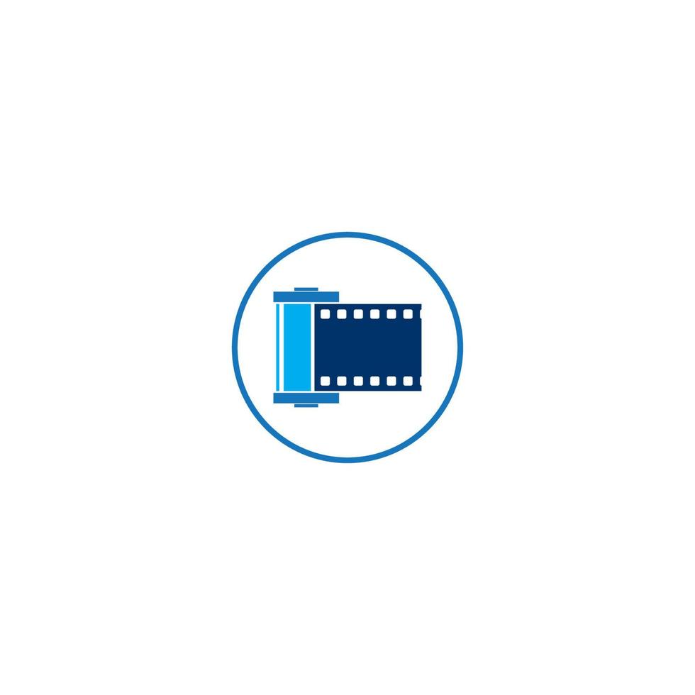 Roll film logo. vector