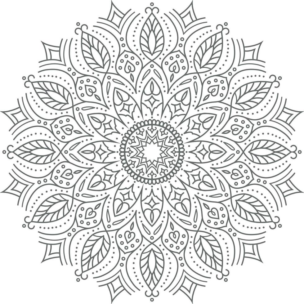 diseño de mandala decorativo floral. vector