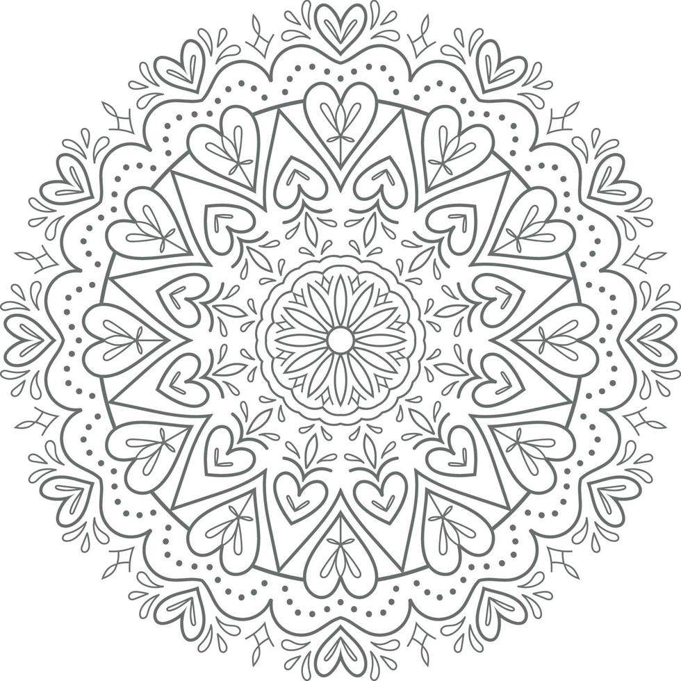 Floral mandala design. vector