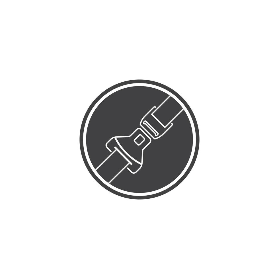 Seatbelt icon vector illustration design template.