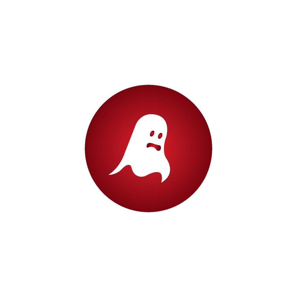 Ghost icon vector illustration template design