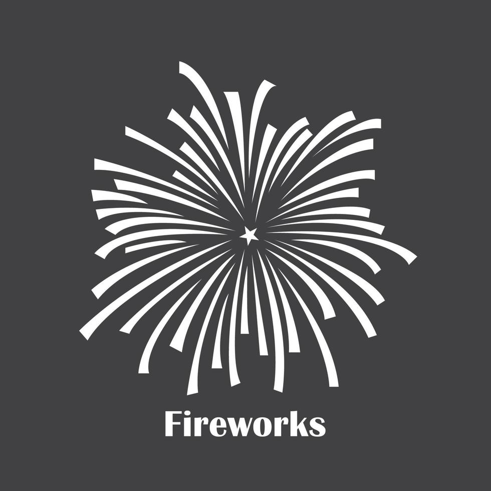 Fireworks icon. vector illustration template design.