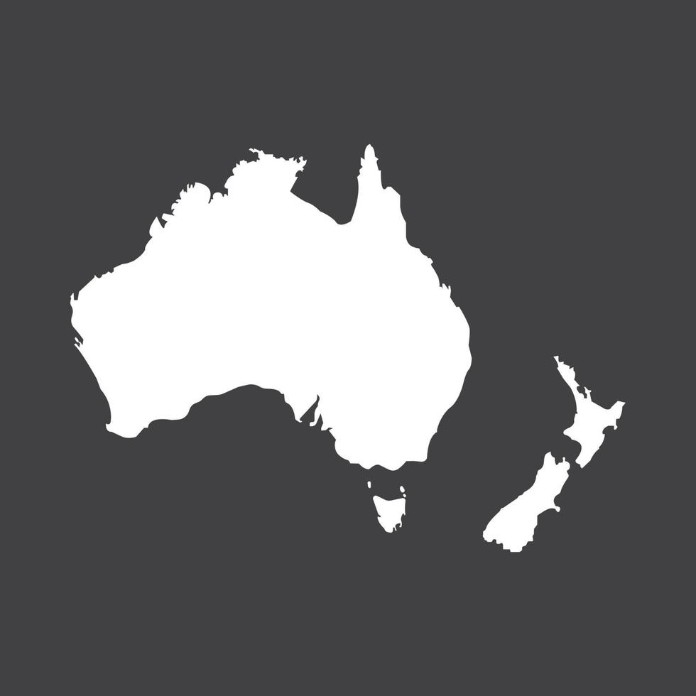 icono del mapa de australia. vector