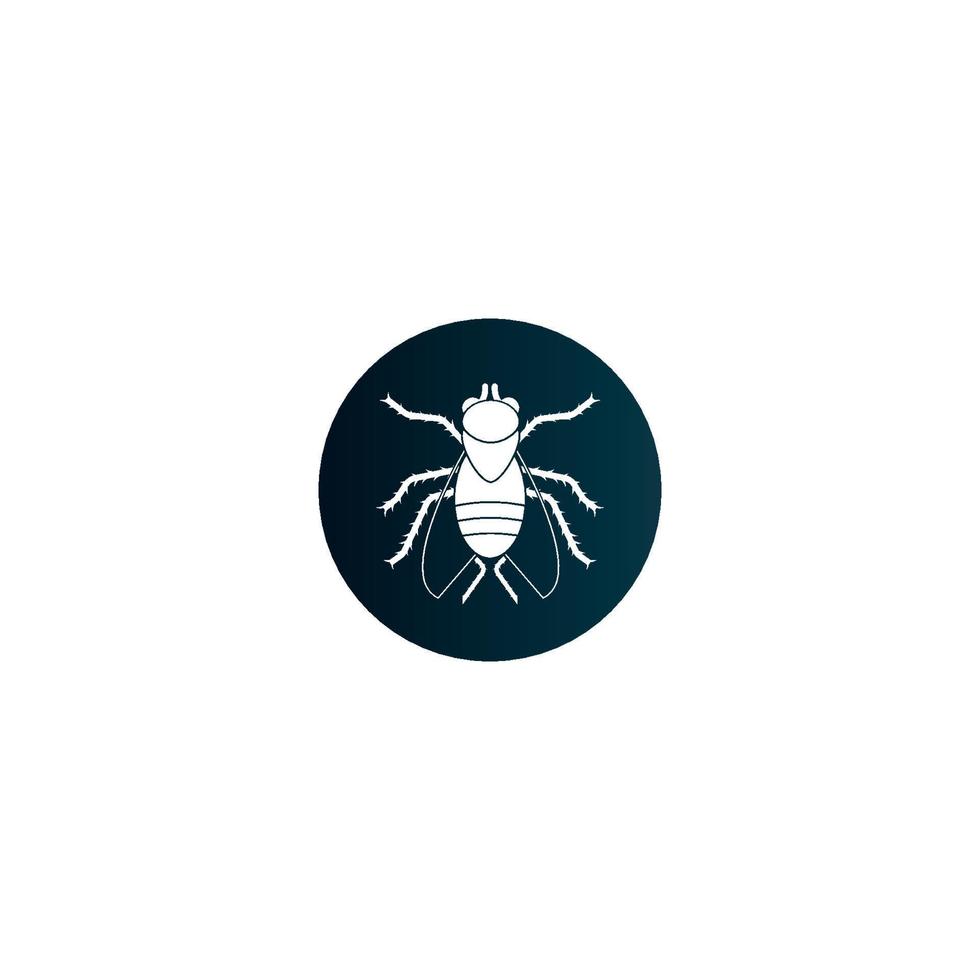 diseño de plantilla de ilustración de vector de icono de insecto