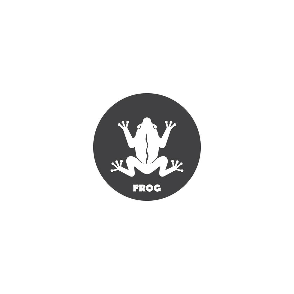 Frog icon. vector illustration template design.