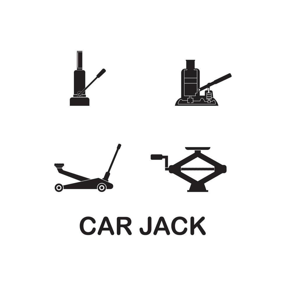 Hydraulic jack icon vector