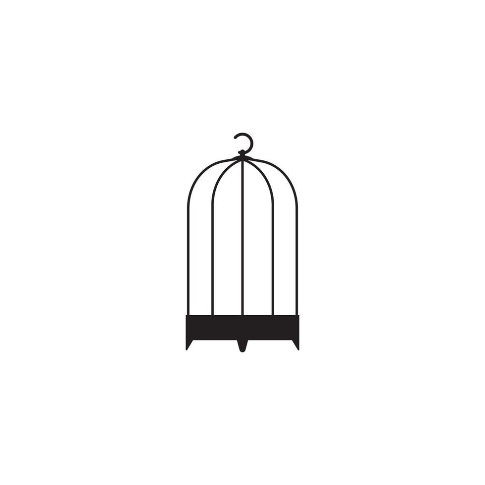 icono de jaula de pájaros. vector