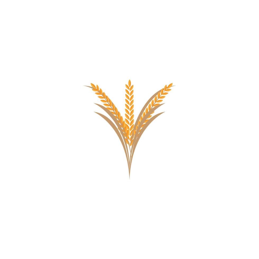 icono de arroz. diseño de plantilla de ilustración vectorial. vector