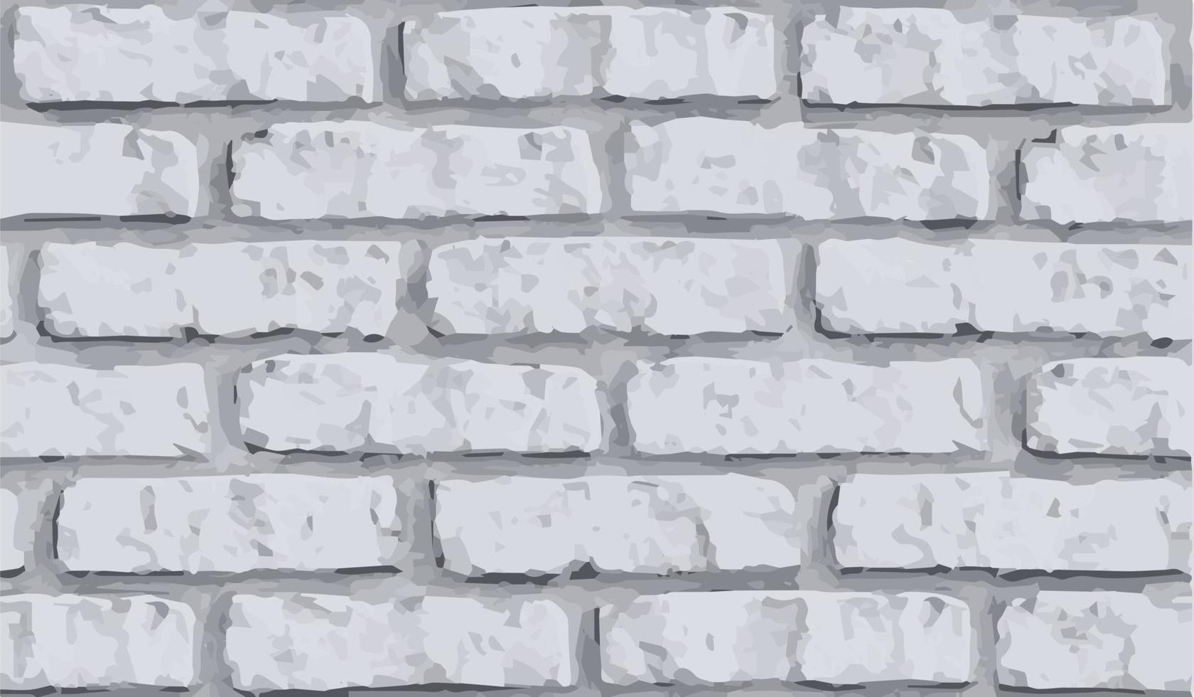 White brick wall texture block vector background