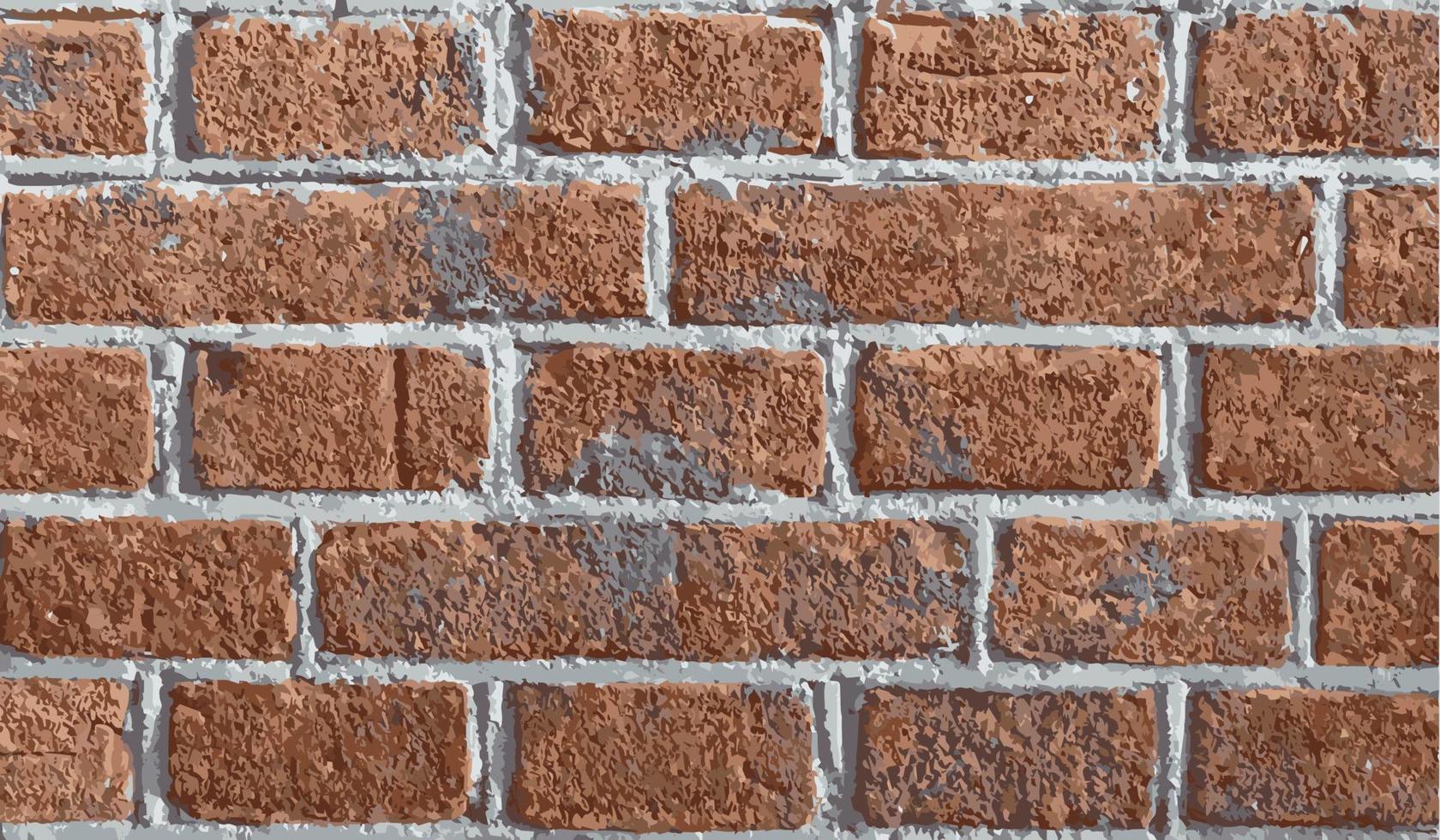 Closeup brick wall texture vector background