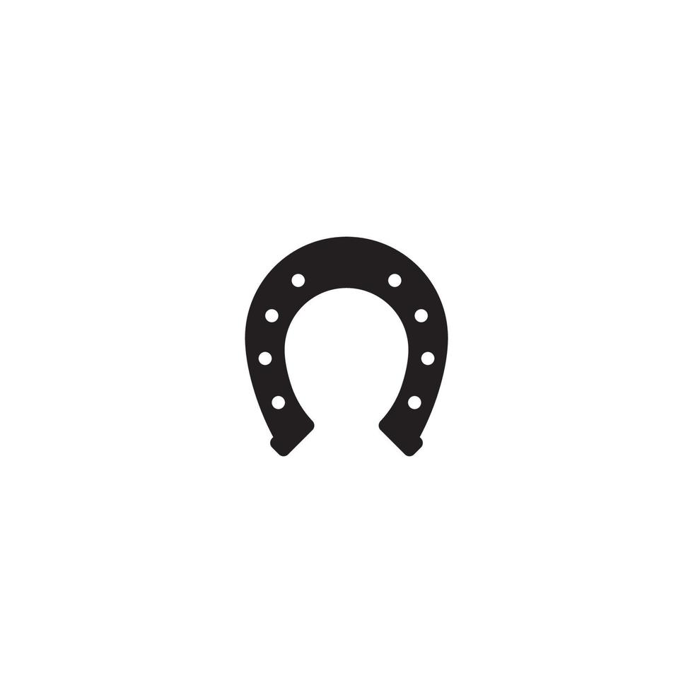 Horseshoe icon vector illustration design template.