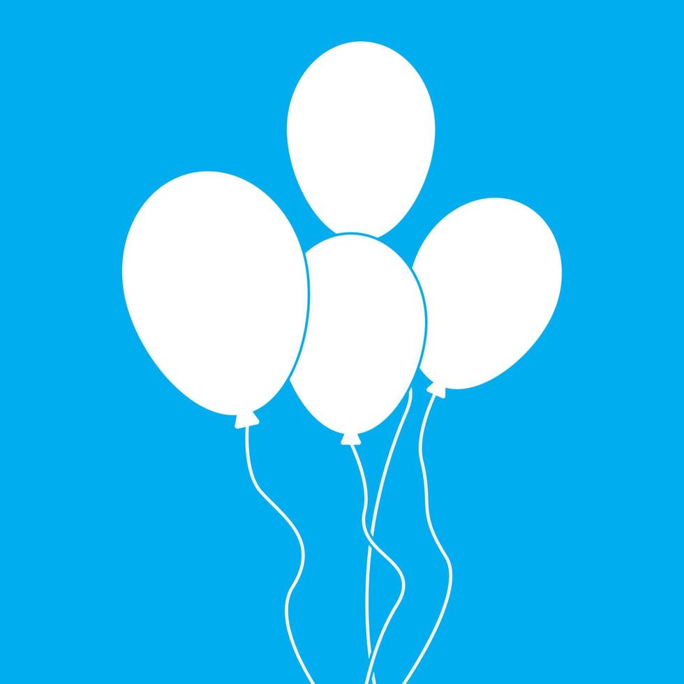 Balloon icon vector illustration template design