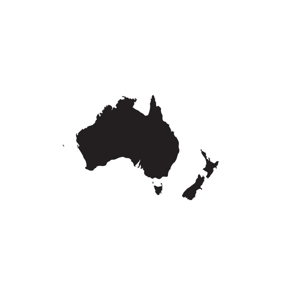 icono del mapa de australia. vector