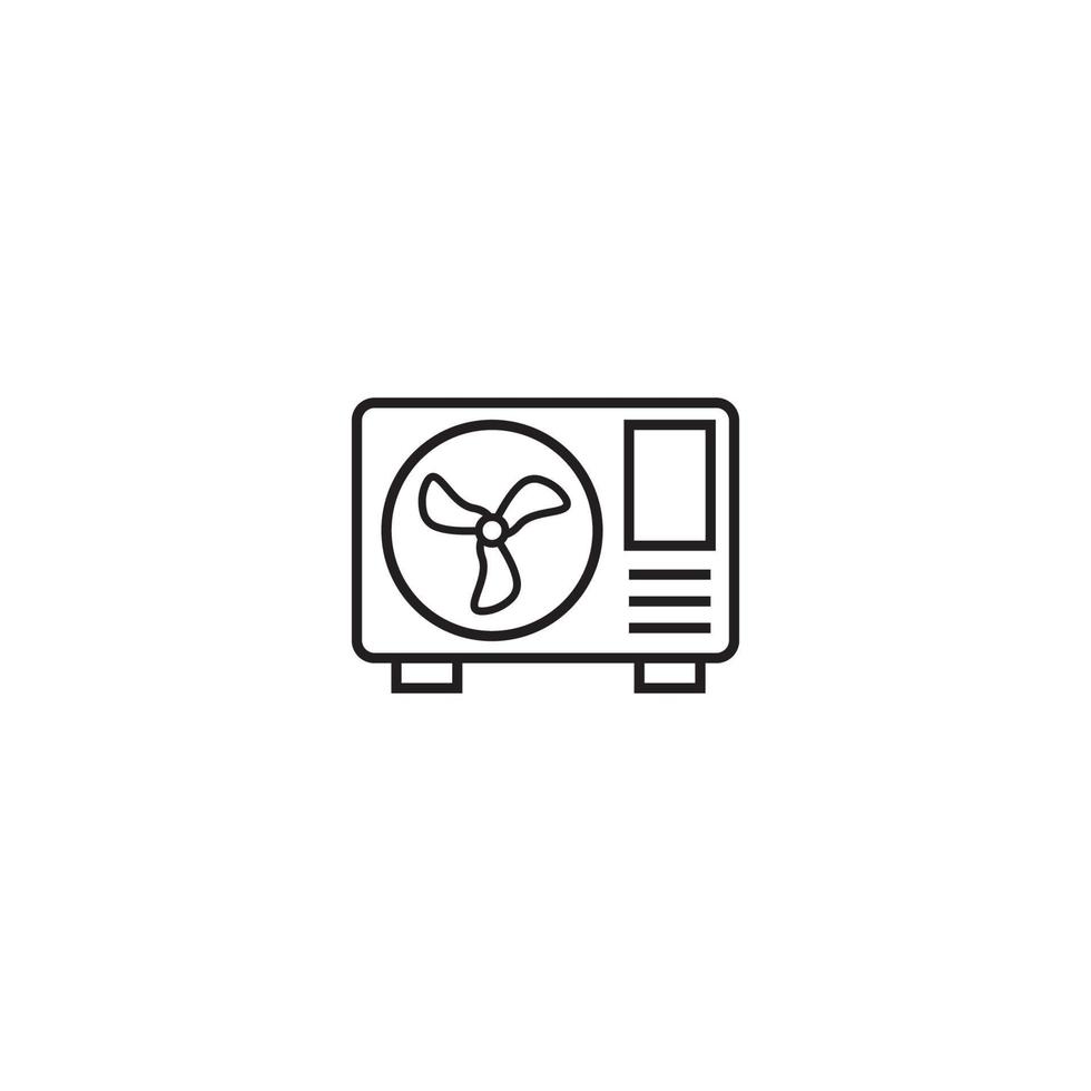 Ac outdoor icon. vector