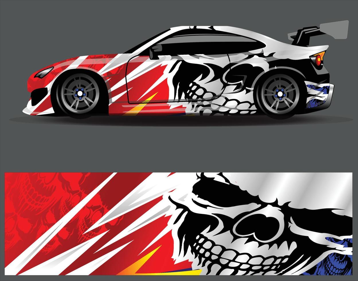 car wrap decal vinyl sticker designs concept. auto design geometric