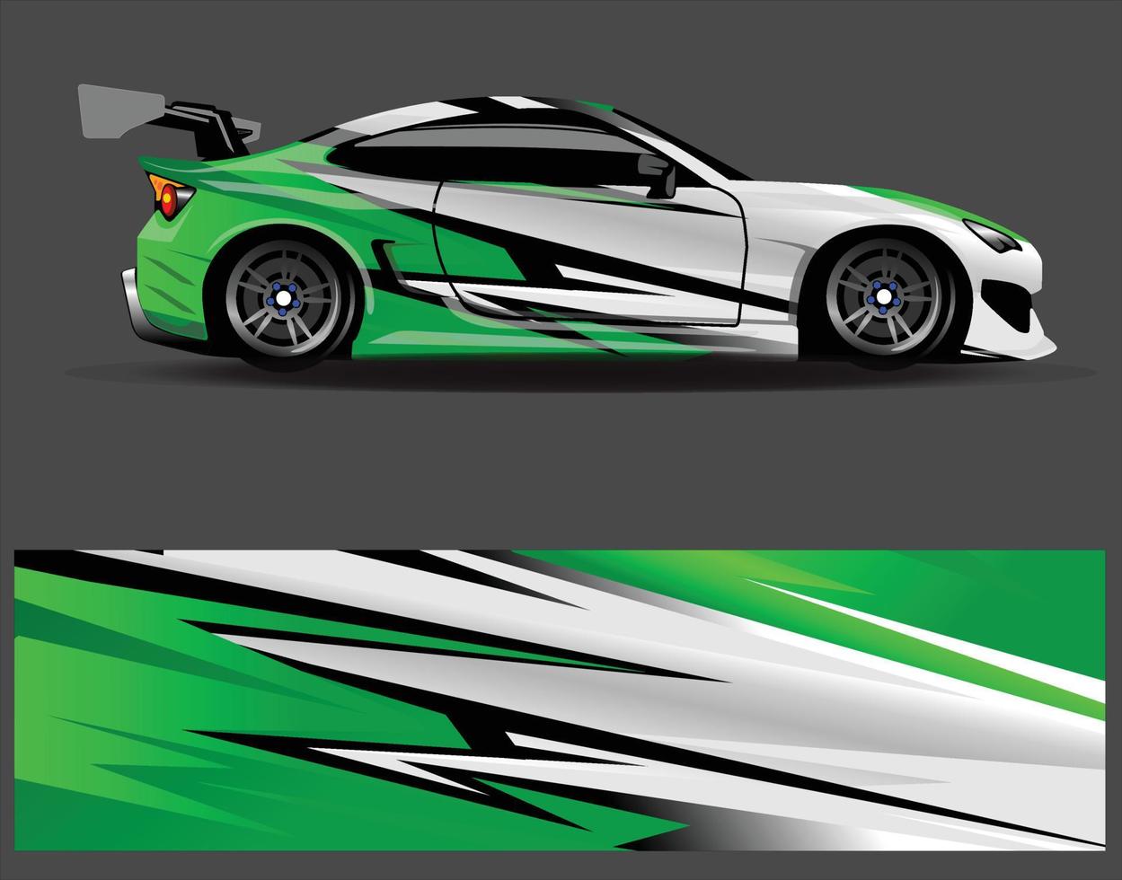 car wrap  decal  vinyl sticker designs concept. auto design geometric stripe tiger background for wrap vehicles race cars cargo vans and livery vector